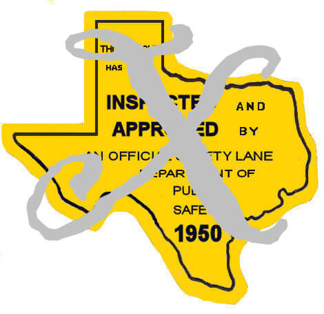 (image for) 1950 Texas Safety Lane Inspection Sticker